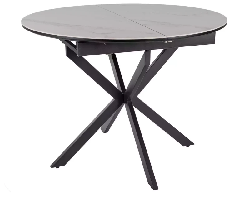 Stół rozkładany Gaston Ceramic do jadalni 100-135 cm biały mat