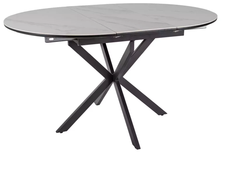 Stół rozkładany Gaston Ceramic do jadalni 100-135 cm biały mat