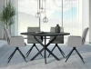 Stół rozkładany Gaston Ceramic do jadalni 100-135 cm czarny mat