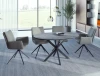 Stół rozkładany Gaston Ceramic do jadalni 100-135 cm szary mat