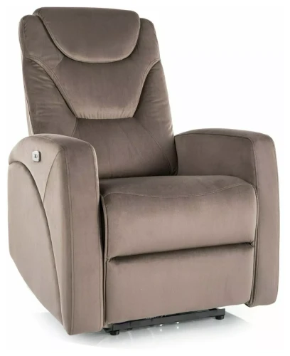 Fotel rozkładany Kronos Velvet cappuccino Bluvel 38