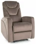Fotel rozkładany Kronos Velvet cappuccino Bluvel 38
