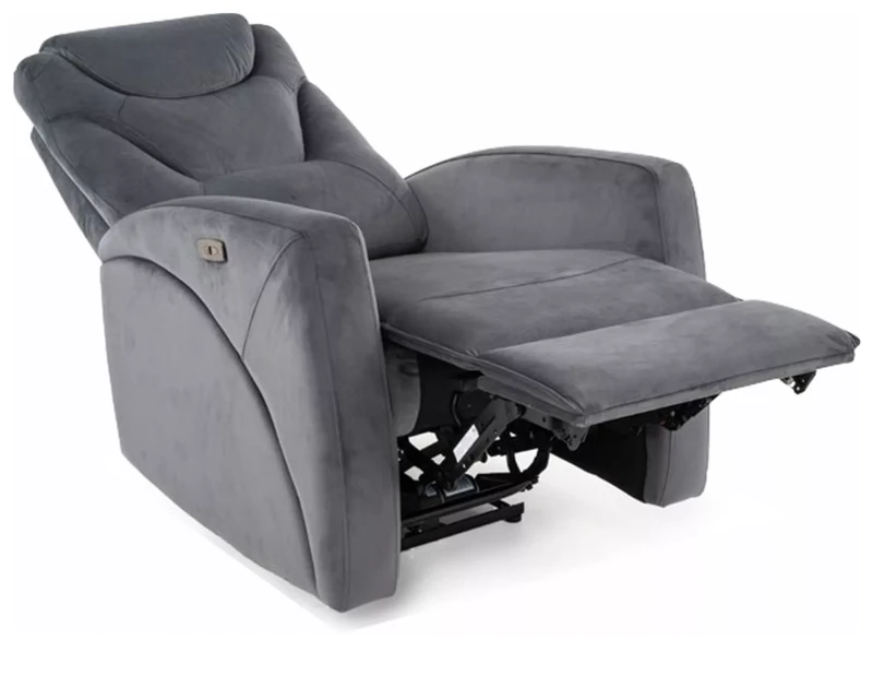 Fotel rozkładany Kronos Velvet szary Bluvel 14