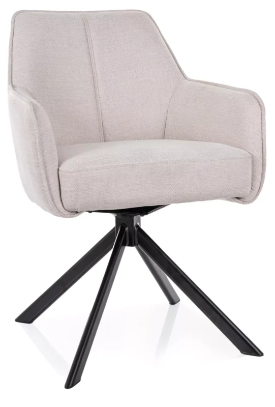 Krzesło tapicerowane Notti Brego jasny beż .22