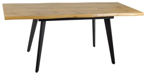 Stół rozkładany Fresno do jadalni 120-180 cm dąb artisan/czarny