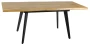 Stół rozkładany Fresno do jadalni 120-180 cm dąb artisan/czarny