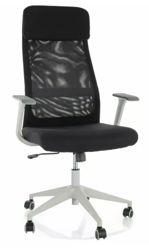 Fotel obrotowy Q-861R z mechanizmem TILT regulowane podłokietniki do biura czarny