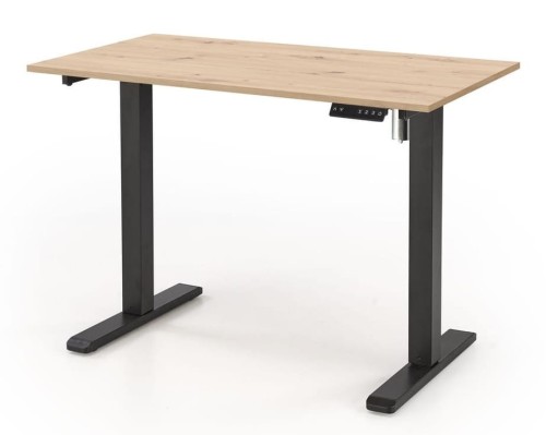 Biurko B53 z funkcją regulacji wysokości dąb artisan/czarny