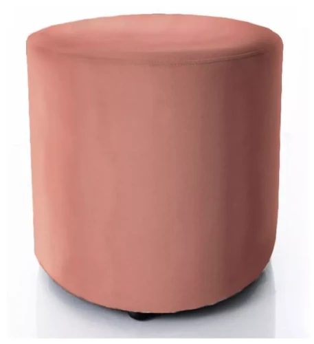 Pufa tapicerowana Doti B Velvet do salonu 38 cm antyczny róż Bluvel 52
