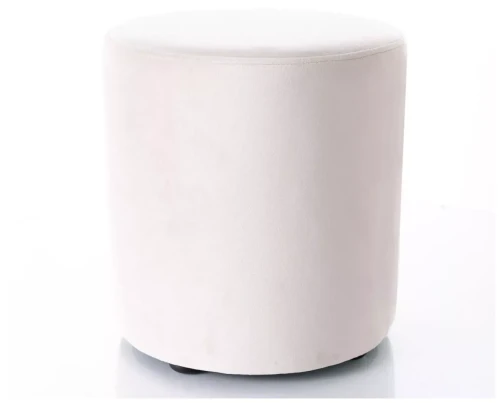 Pufa tapicerowana Doti C Velvet do salonu 33 cm jasny beż Bluvel 30