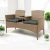 Zestaw mebli ogrodowych Twins z technorattanu sofa dwuosobowa + stolik kolor Naturalny