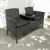 Zestaw mebli ogrodowych Twins z technorattanu sofa dwuosobowa + stolik Szary