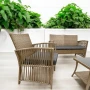 Zestaw mebli ogrodowych z technorattanu Patio Luxe Naturalny