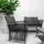Zestaw mebli ogrodowych z technorattanu Patio Luxe Szary