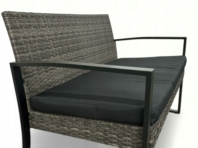 Zestaw mebli ogrodowych z technorattanu Palma Szary