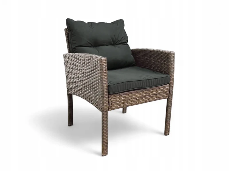 Fotel ogrodowy Puerto z technorattanu Brąz jasny