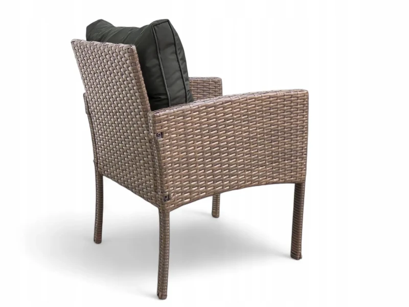 Fotel ogrodowy Puerto z technorattanu Brąz jasny