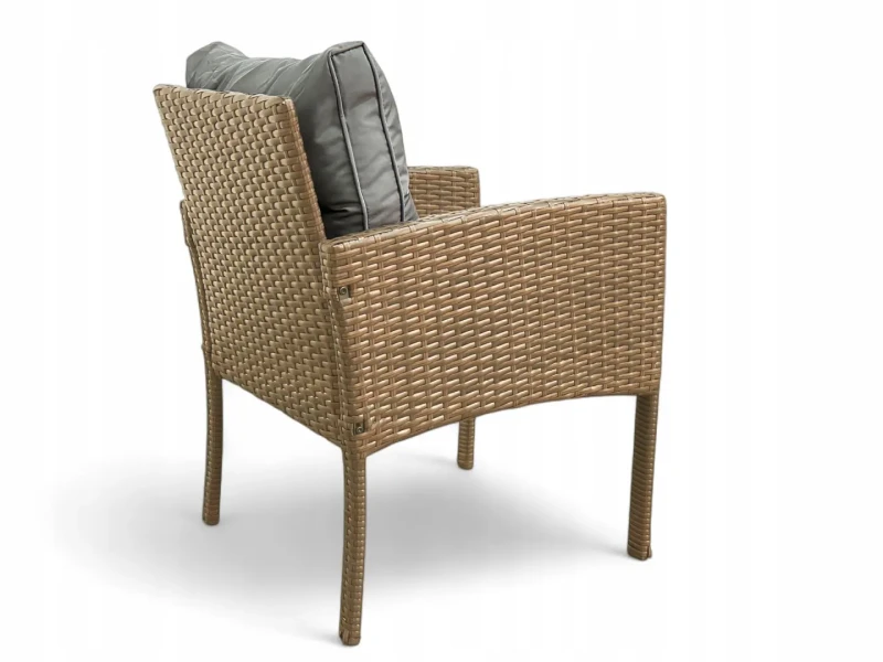 Fotel ogrodowy Puerto z technorattanu Naturalny