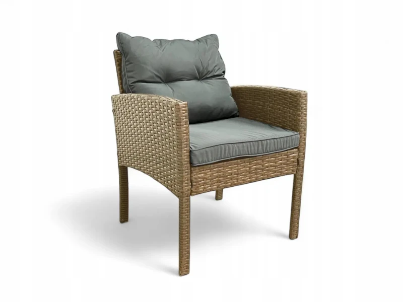 Fotel ogrodowy Puerto z technorattanu Naturalny