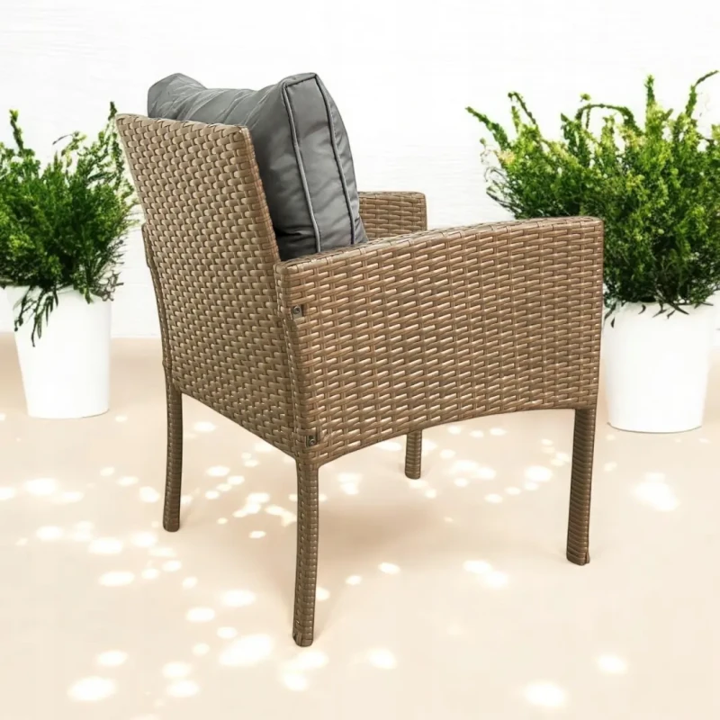 Fotel ogrodowy Puerto z technorattanu Naturalny