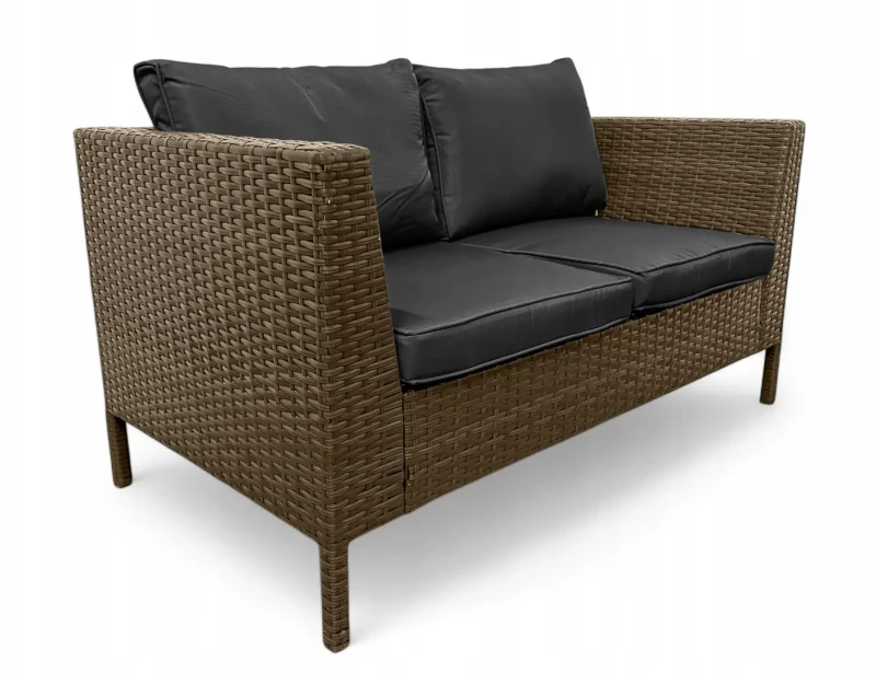 Zestaw mebli ogrodowych z technorattanu Botanica Brąz jasny