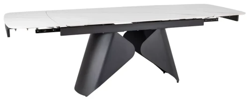 Stół rozkładany Armando ceramiczny do jadalni 160-240 cm biały/czarny