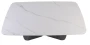 Stół rozkładany Armando ceramiczny do jadalni 160-240 cm biały/czarny