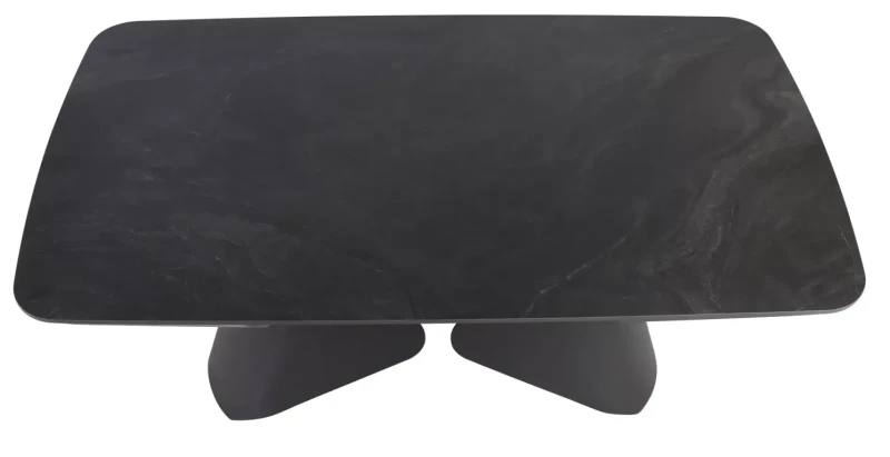 Stół rozkładany Armando ceramiczny do jadalni 160-240 cm czarny mat