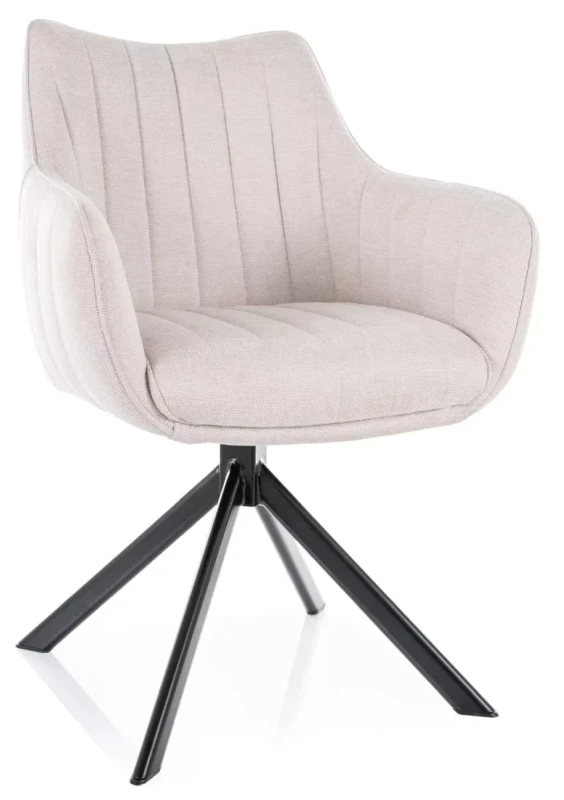 Krzesło tapicerowane Azalia Brego jasny beż .22