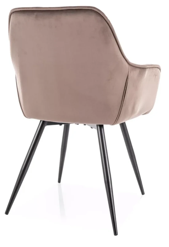 Krzesło tapicerowane Cherry Velvet cappuccino Bluvel 38