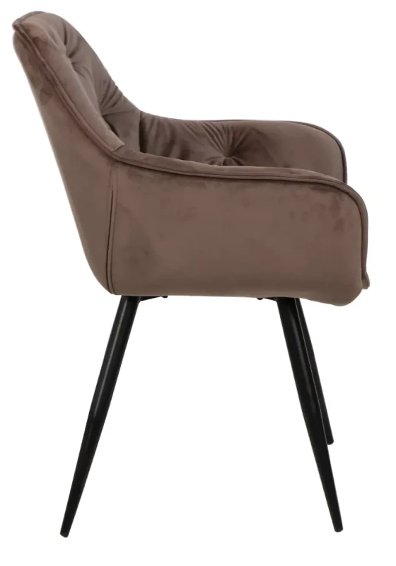 Krzesło tapicerowane Cherry Velvet cappuccino Bluvel 38