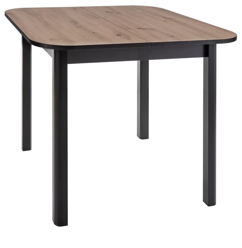 Stół rozkładany Dante II 90-130 cm dąb artisan/czarny mat