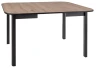 Stół rozkładany Dante II 90-130 cm dąb artisan/czarny mat