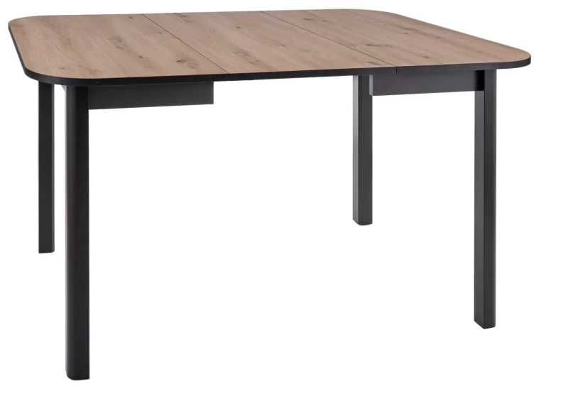 Stół rozkładany Dante II 90-130 cm dąb artisan/czarny mat