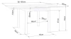 Stół rozkładany Flip 80-160 cm dąb cremona torro/kaszmir