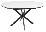 Stół rozkładany Gaston Ceramic do jadalni 100-135 cm biały mat