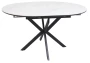 Stół rozkładany Gaston Ceramic do jadalni 100-135 cm biały mat