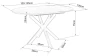 Stół rozkładany Gaston Ceramic do jadalni 100-135 cm biały mat