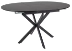 Stół rozkładany Gaston Ceramic do jadalni 100-135 cm czarny mat