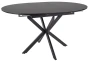 Stół rozkładany Gaston Ceramic do jadalni 100-135 cm czarny mat
