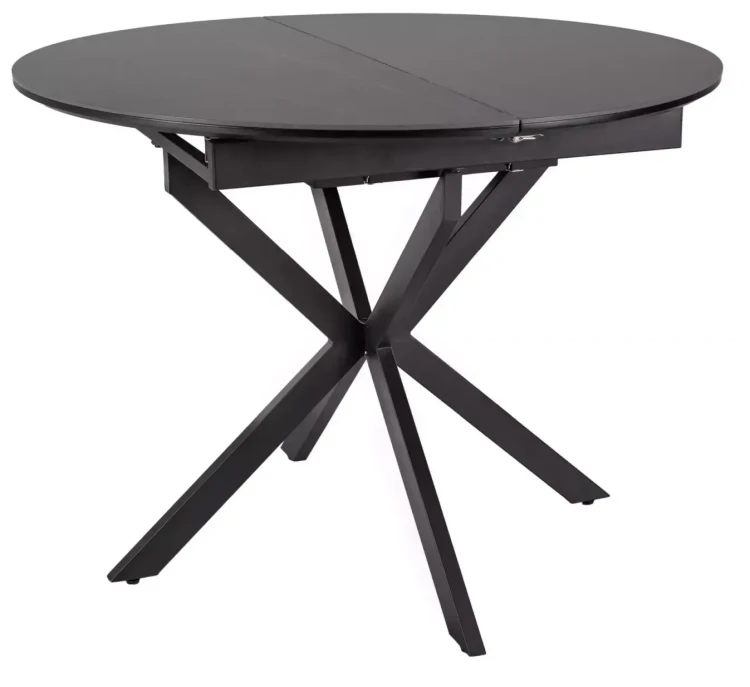 Stół rozkładany Gaston Ceramic do jadalni 100-135 cm czarny mat