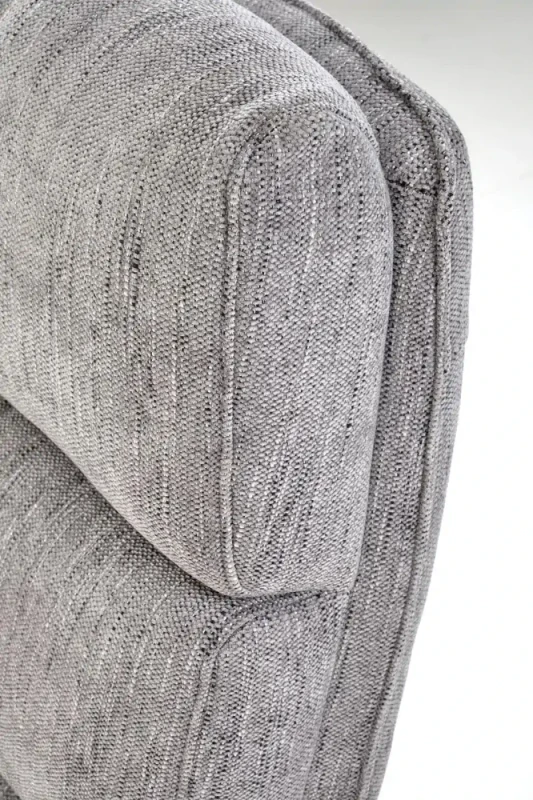 Fotel obrotowy Adriano tapicerowany z mechanizmem TILT do biura gabinetu popielaty