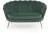 Sofa muszelka Amorinito XL w stylu glamour do salonu ciemny zielony