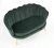Sofa muszelka Amorinito XL w stylu glamour do salonu ciemny zielony
