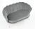 Sofa muszelka Amorinito XL w stylu glamour do salonu popielaty
