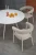 Stół okrągły Aramis nowoczesny do jadalni 120 cm lastryko/biały