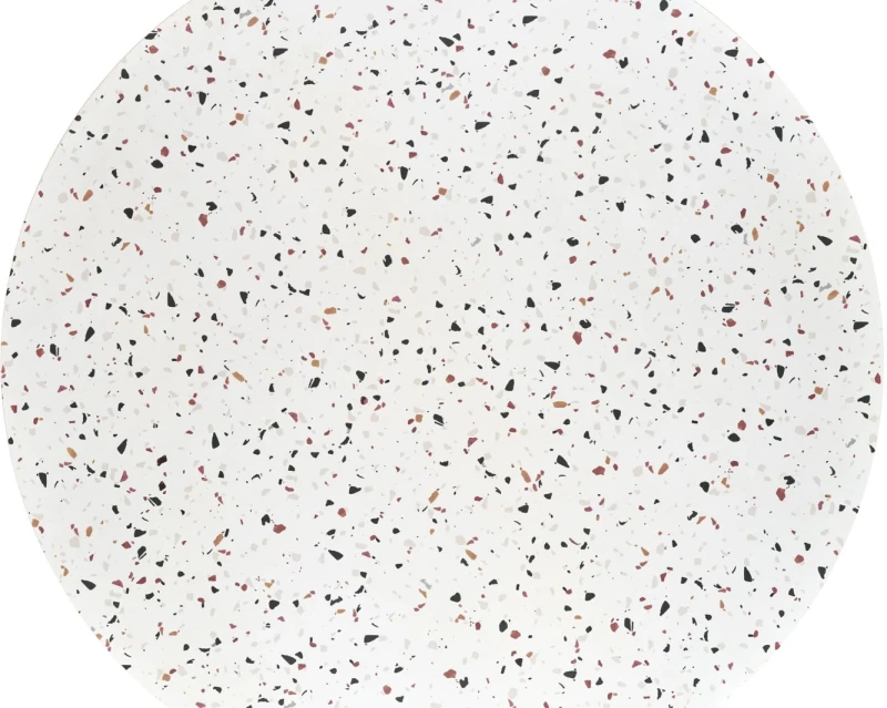 Stół okrągły Aramis nowoczesny do jadalni 120 cm lastryko/biały