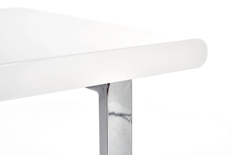 Biurko z szufladami B30 nowoczesne do biura 120 cm biały/chrom