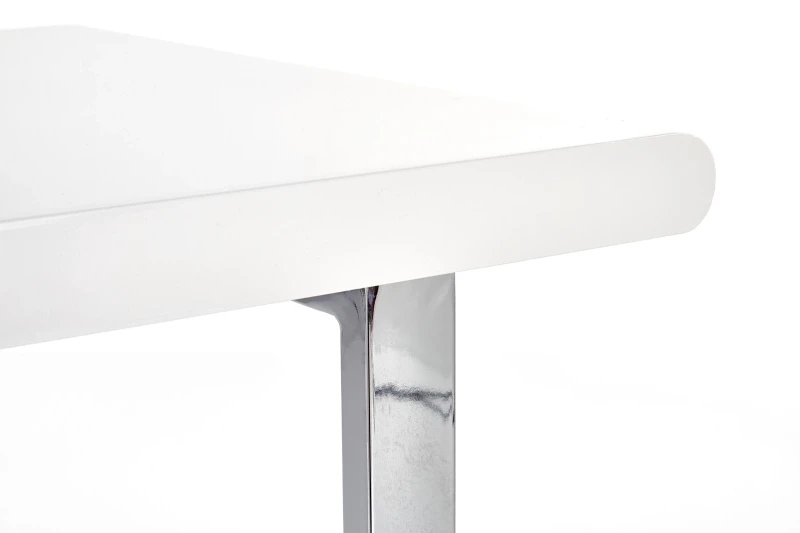 Biurko z szufladami B30 nowoczesne do biura 120 cm biały/chrom