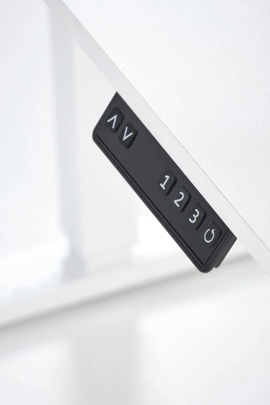 Biurko B53 z elektryczną regulacją wysokości do biura 105 cm biały